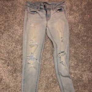 Trendy ripped jeans